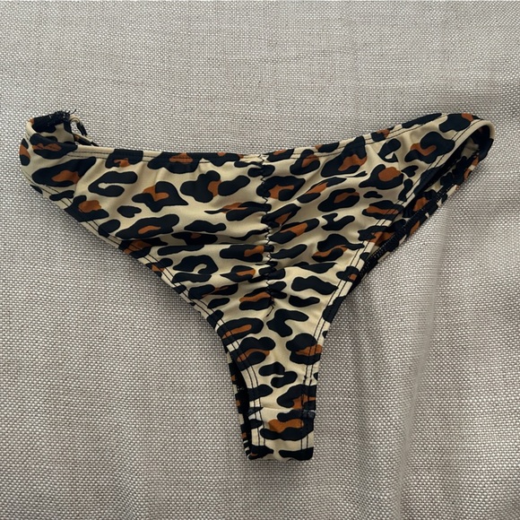 Tyler Rose Leapord Print Bikini Bottom - Picture 2 of 5